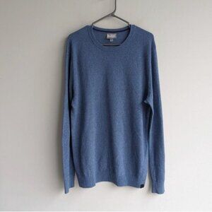 Bench 100% cotton blue ribbed crewneck sweater